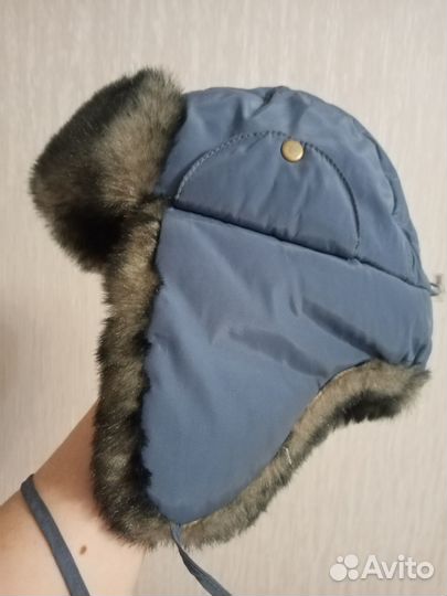 Шапка детская зимняя с трех до 7 лет, регулируется