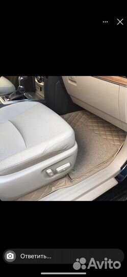 3d коврики в багажник Toyota Fortuner