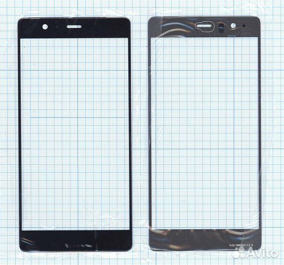 Стекло Huawei P9 Plus черное
