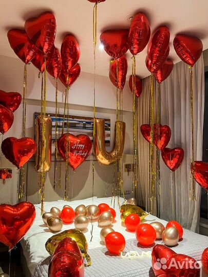 Воздушные шары сердца