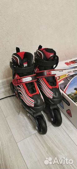 Роликовые коньки детские раздвижные. р. 31-34,5