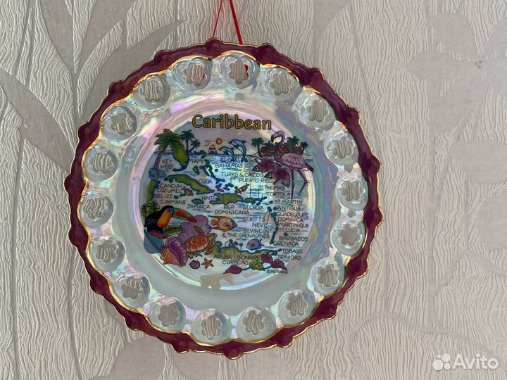 Декоративная тарелка настенная Доминикана