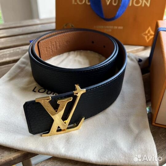 Двухсторонний ремень Louis Vuitton Initiales lv ко
