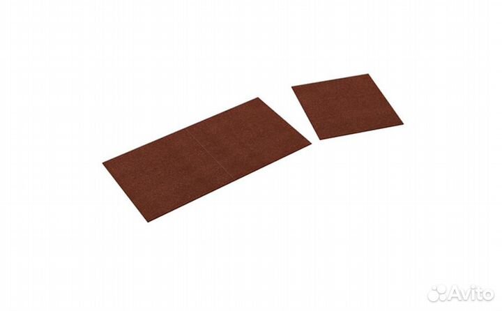 Коньково-карнизная черепица tegola, красный микс