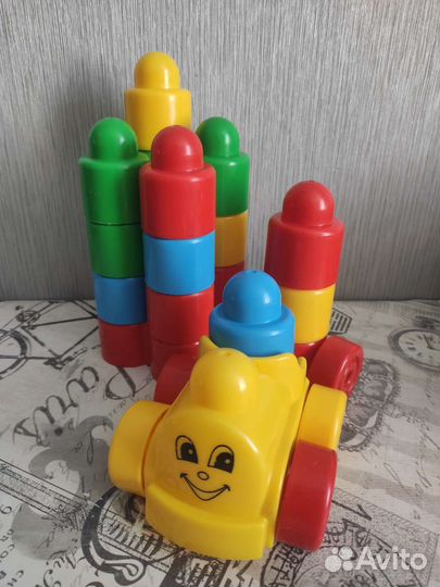 Паровозик- конструктор и Машинка сортер