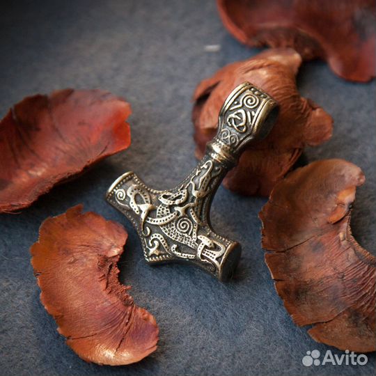 Кулон молот Тора. Украшение викинга для мужчины