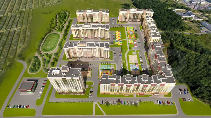 1-к. квартира, 40,2 м², 3/9 эт.