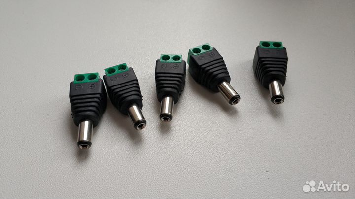 Новые Разъемы питания DC 5.5 x 2.1 мм 10штук