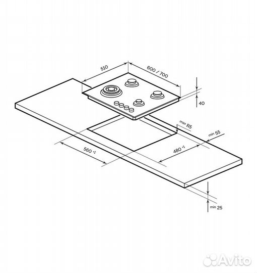 Варочная поверхность газовая Lex GVG 643C IV