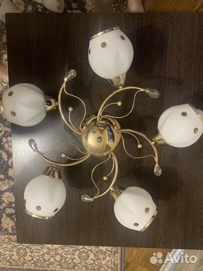 Люстра потолочная бу