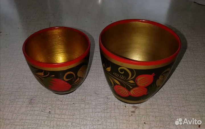 Посуда с росписью хохлома