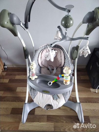 Детские электронные качели graco