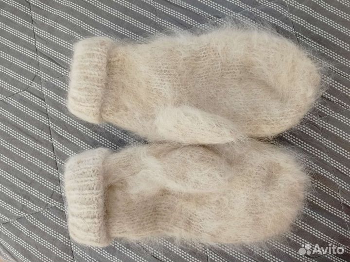 Варежки из собачьей шерсти бу