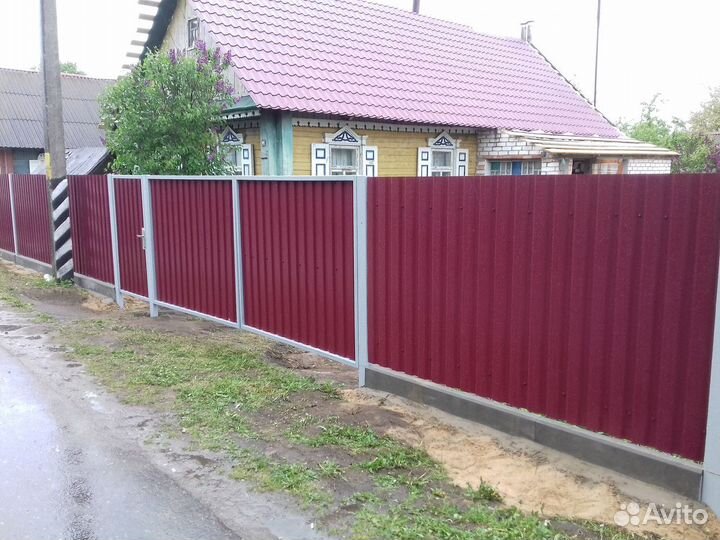 Забор из профнастила