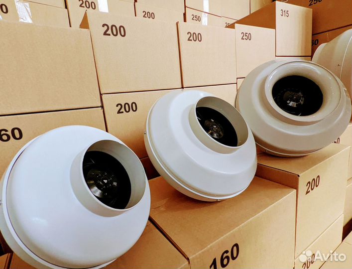 Канальный вентилятор от 100 до 315мм,приточный