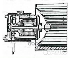Э/вентилятор отоп. Fiat Albea (02) A/C+ LFH166