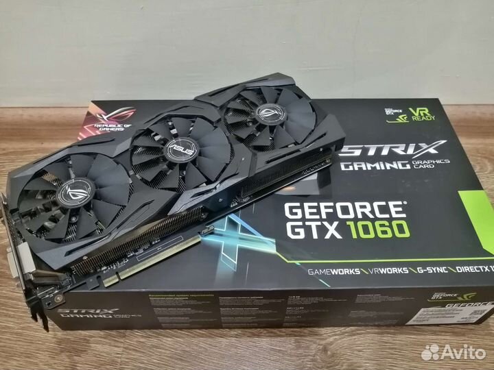 Видеокарта asus ROG Strix nVidia GeForce GTX 1060