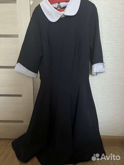 Платье школьное синее 42