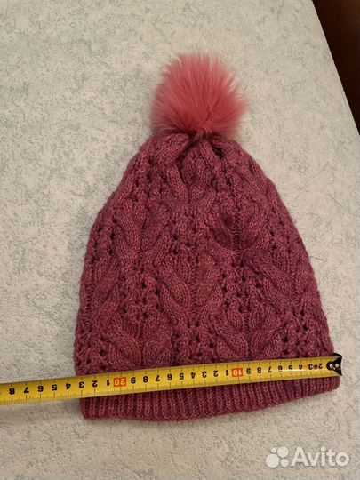 Шапка зимняя женская вязаная