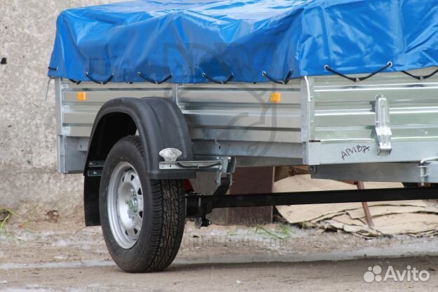 Прицеп 817702.022 с тентом 50 см. Надежное дышло