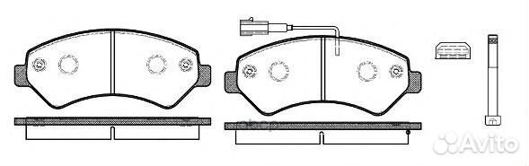 Колодки торм. перед. peugeot Boxer 2.2-3.0 03.1