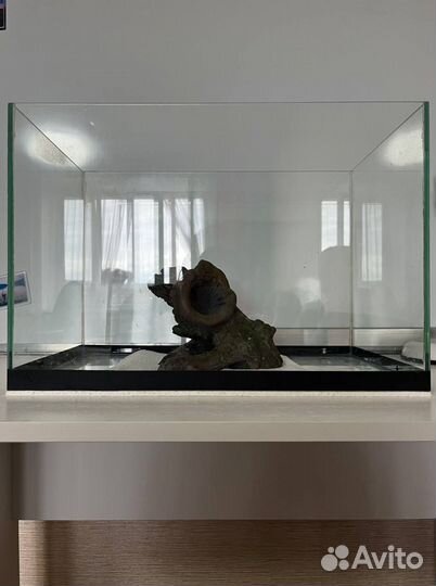 Аквариум + фильтр, нагреватель, лампа, сифон