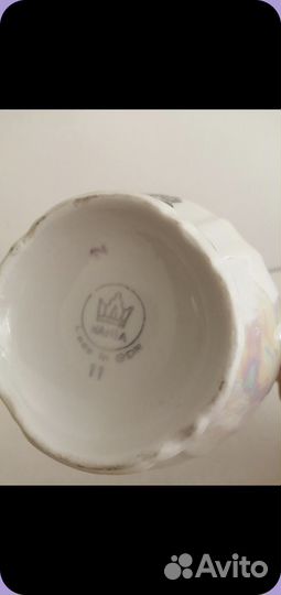 Молочник, сахарница, крышка от сервиза Кахла Мадон