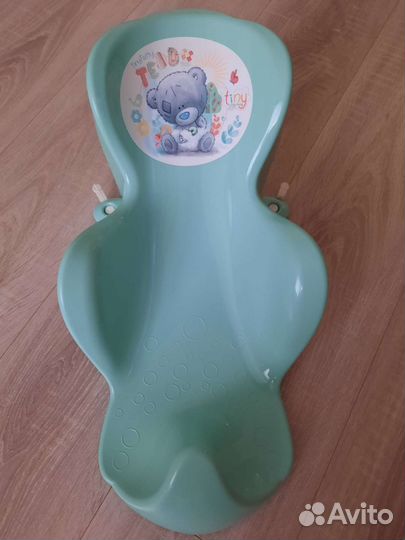 Горка для купания зелёная