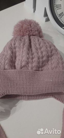 Шапочка для девочки, 0-3 месяца