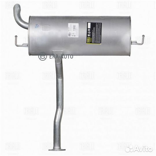 Trialli EMM0358 Глушитель для а/м Kia Sportage (10) 2.0i осн. (алюм. сталь) (EMM 0358)