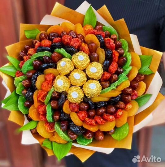 Съедобные букеты из сухофруктов