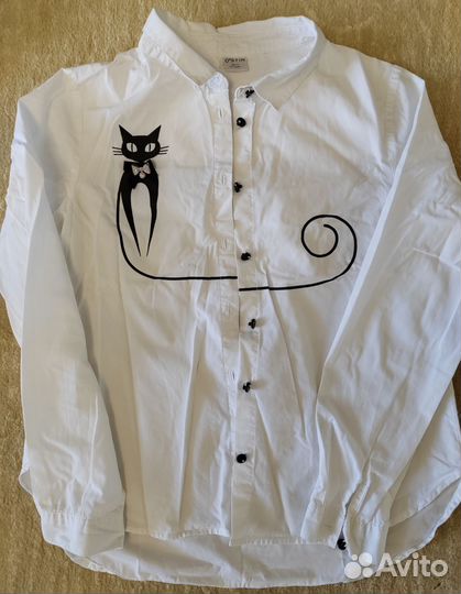 Школьные рубашки для девочки 146 пакетом