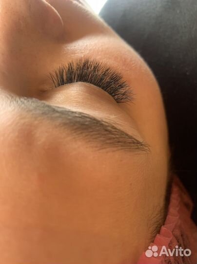 Наращивание ресниц, лами брови-ресницы