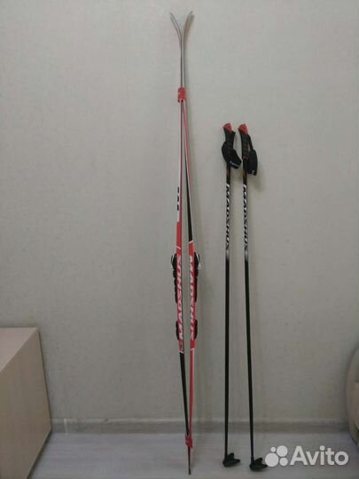 Лыжи беговые madshus без креплений, с палками