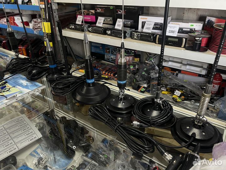 Продажа автотоваров настройка раций и антенн