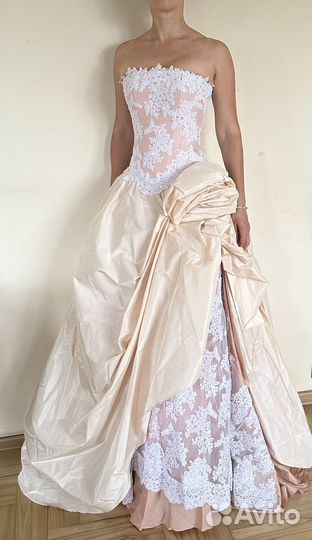 Платье бальное винтажное на корсете