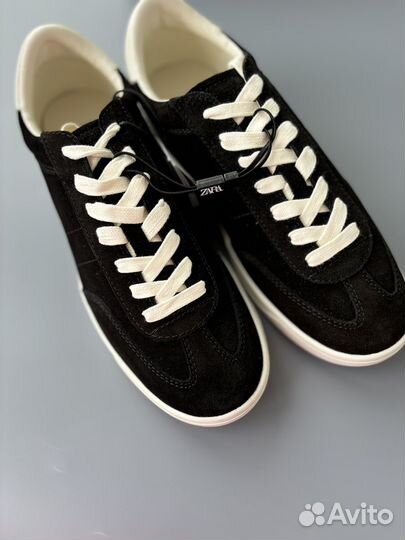 Кожаные кеды Zara 40