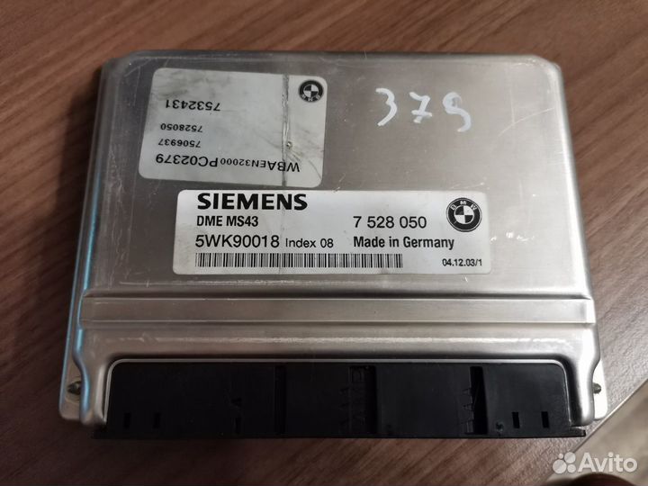 Эбу DME MS43 Siemens. BMW E46 M54B25