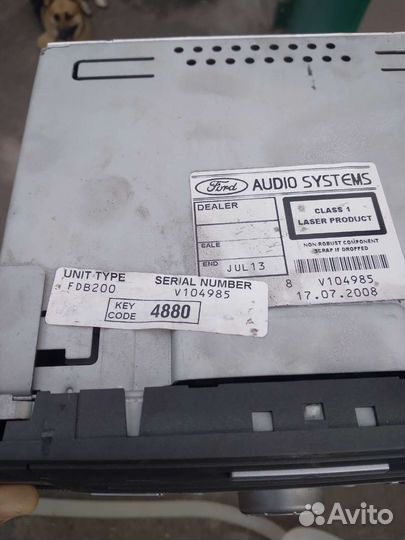 Магнитола на ford fusion