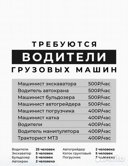Водитель грузовых машин