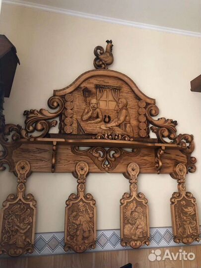 Деревянное интерьерные панно для кухни