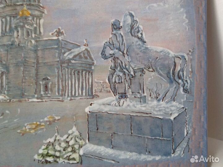 Картина Санкт-Петербург Исаакиевский собор керамик