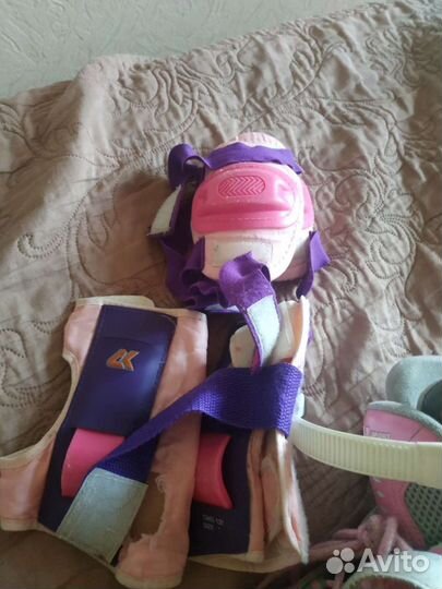 Ролики детские розовые