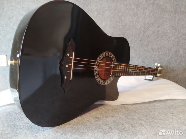 Акустическая гитара черная, Foix FFG-2038C(Новая)