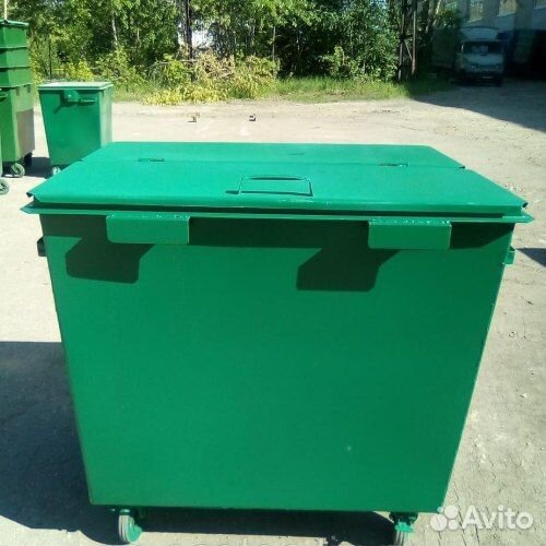 Контейнер с колёсами и с крышкой 0.8м3 Арт 581