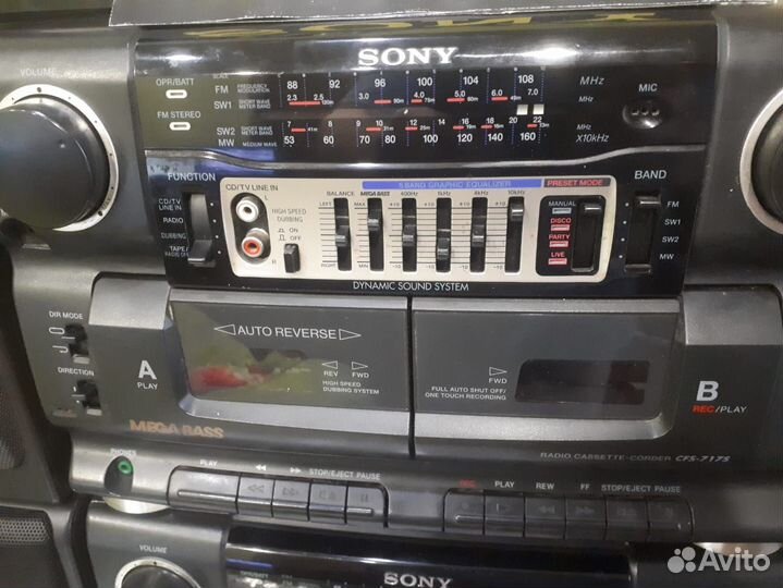 Музыкальный центр sony cfs-717s