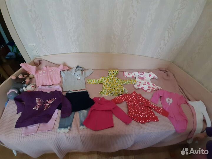 Вещи пакетом на девочку от 6 месяцев до 1,5 лет