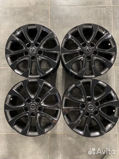 Литые диски R16 5x114 3 nissan Black Royal