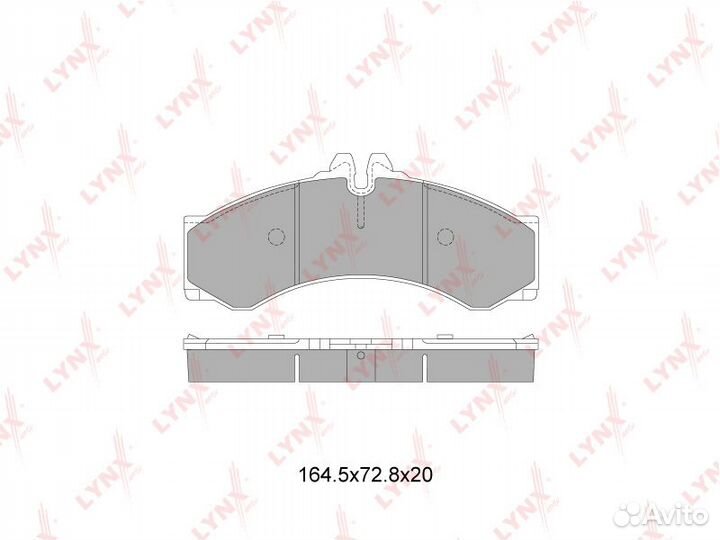 Колодки тормозные перд./зад. mercedes-benz Sprinte