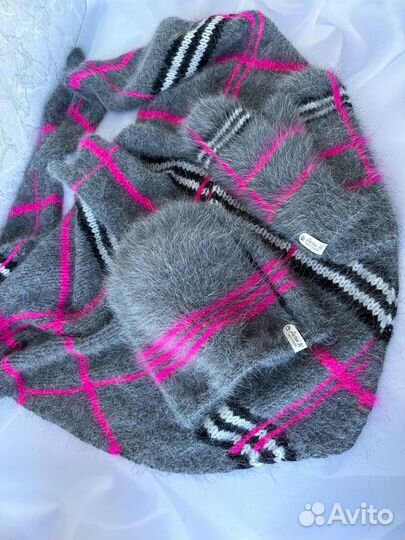 Шапка варежки косынка-бактус